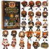 Cincinnati Bengals Advent Calendar Acrylic Hanging Decor Box 2025 57Th Anniversary