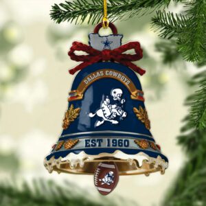 Dallas Cowboys Merry Christmas Ornament 2025