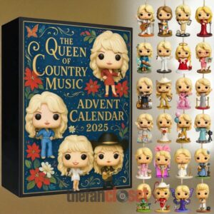 Dolly Parton Advent Calendar Acrylic Hanging Decor Box 2025