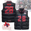 Houston Texans Unisex Puffer Vest Sleeveless Down Jacket- Navy / Joe Mixon-28