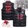 Houston Texans Unisex Puffer Vest Sleeveless Down Jacket- Navy / Nico Collins-12