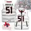 Houston Texans Unisex Puffer Vest Sleeveless Down Jacket- White / Will Anderson Jr.-51