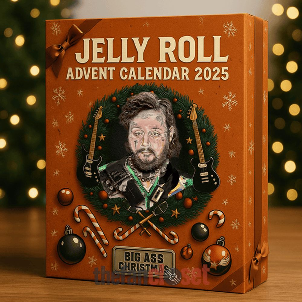 Jelly Roll Big Ass Christmas Advent Calendar 2025 Jelly Roll Big Ass Christmas Advent Calendar Acrylic Hanging Decor Box 2025