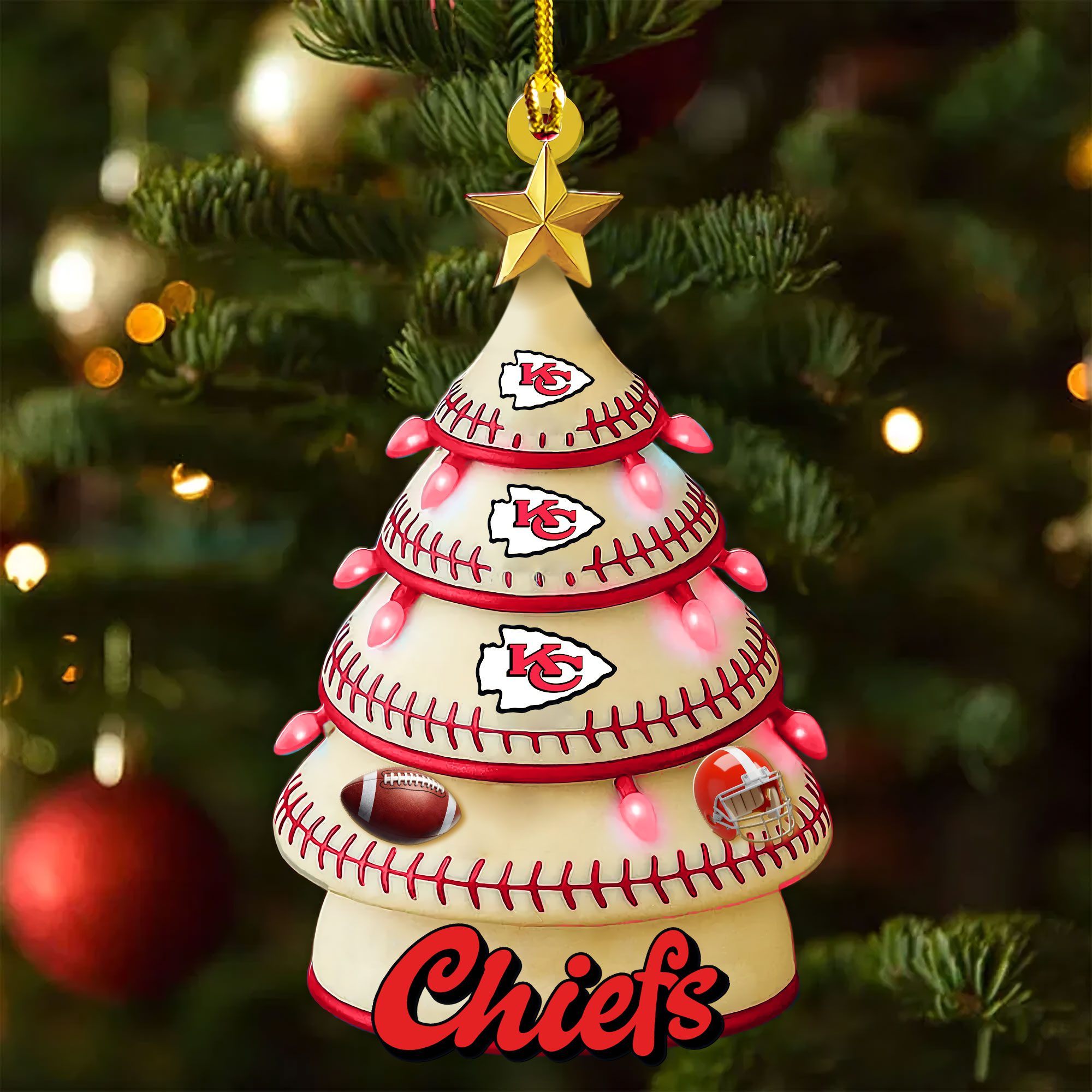 Kansas-City-Chiefs-Merry-Christmas-Ornament-2025 Kansas City Chiefs Merry Christmas Ornament 2025