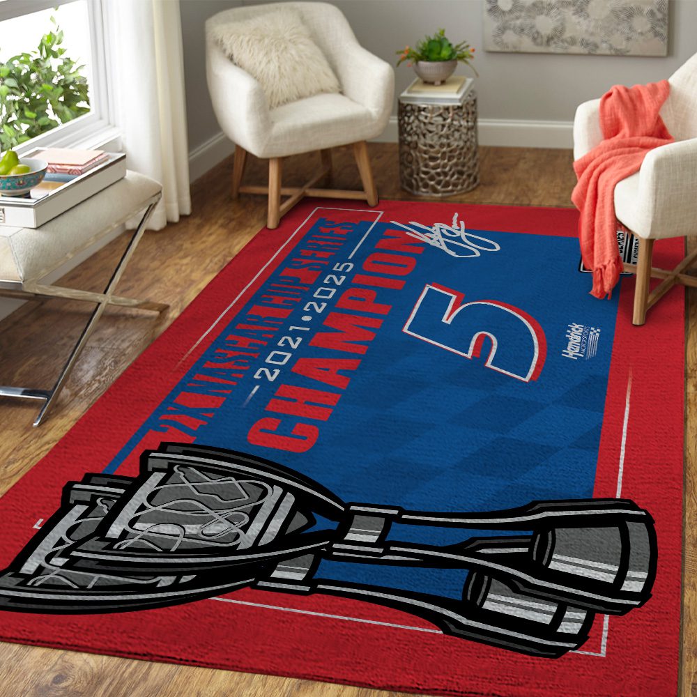 Kyle-Larson-2025-NASCAR-Cup-Series-Champion-Rectangular-Rug-KLCHAMP1000-2