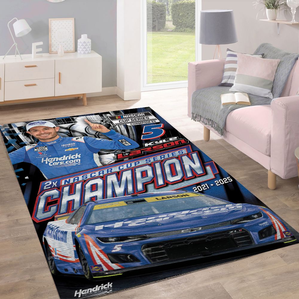 Kyle-Larson-2025-NASCAR-Cup-Series-Champion-Rectangular-Rug-KLCHAMP1006-1