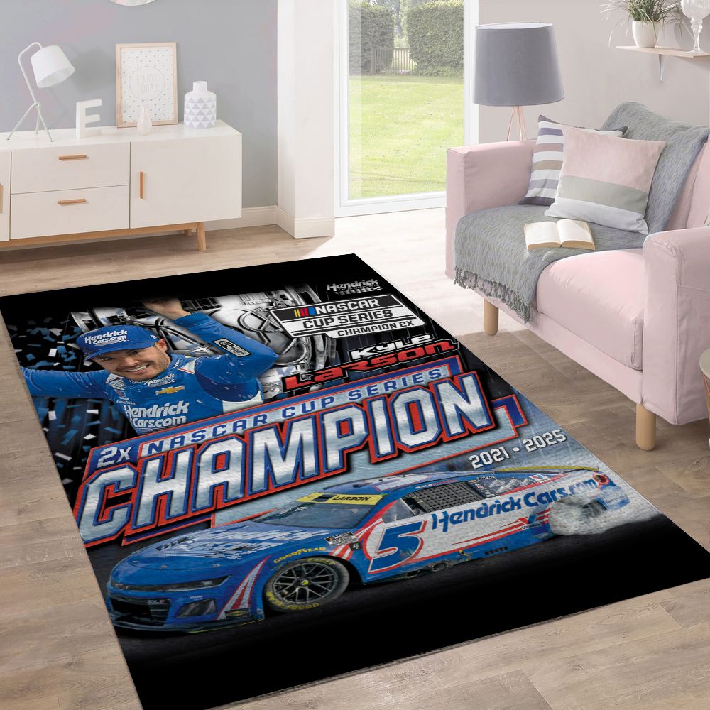 Kyle-Larson-2025-NASCAR-Cup-Series-Champion-Rectangular-Rug-KLCHAMP1021-1