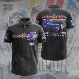 Kyle Larson 2025 NASCAR Cup Series Champion Unisex Performace Polo Shirt KLCHAMP1047