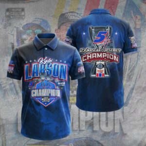 Kyle Larson 2025 NASCAR Cup Series Champion Unisex Performace Polo Shirt KLCHAMP1048