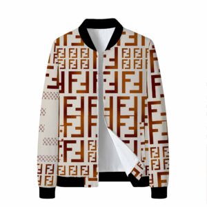 Limited Edition Fendi Varsity Zipper Luxury Jacket VSJ1109