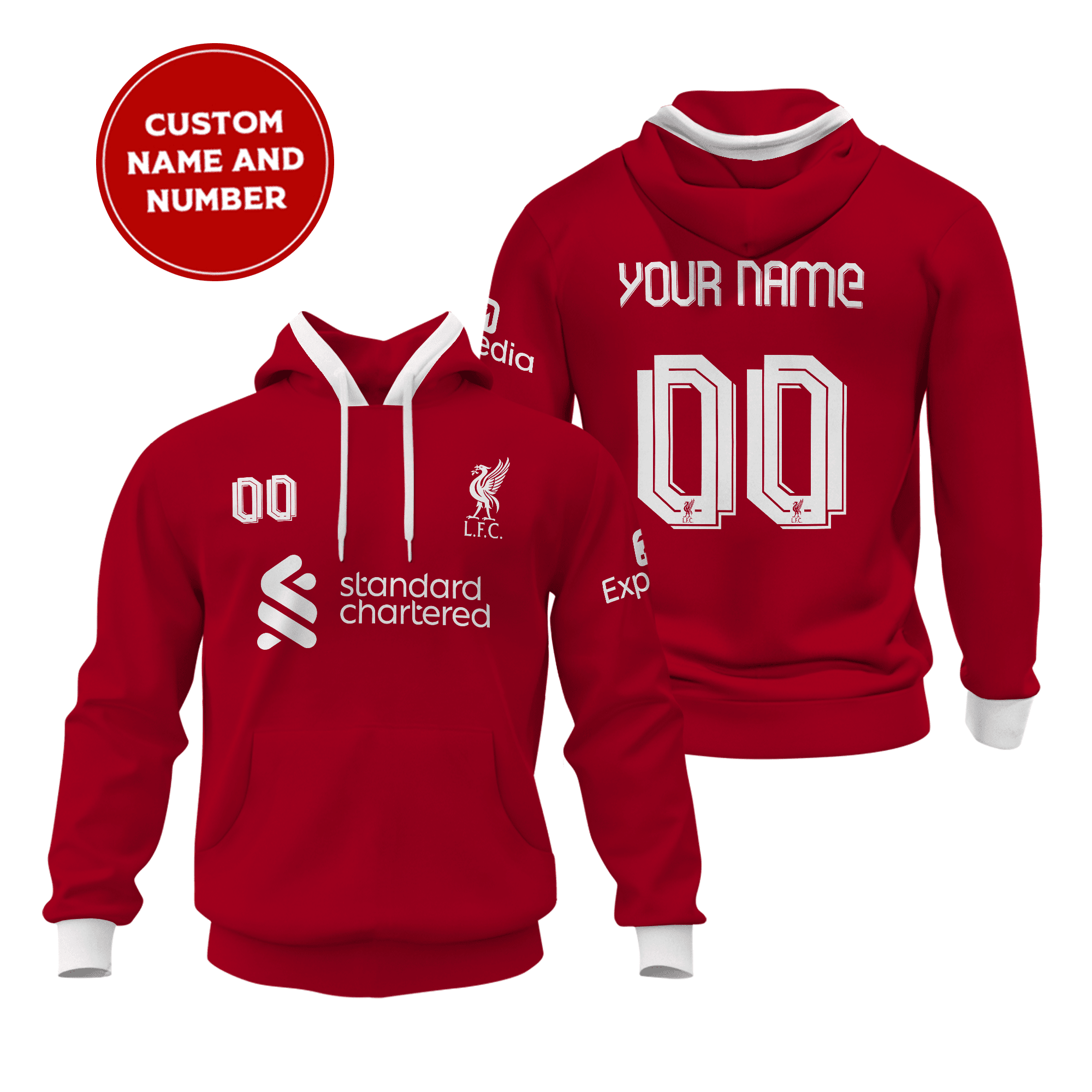 Liverpool-Home-Unisex-Performance-Hoodie-2324-Season-SCC1458 Liverpool Home Unisex Performance Hoodie 23/24 Season SCC1458