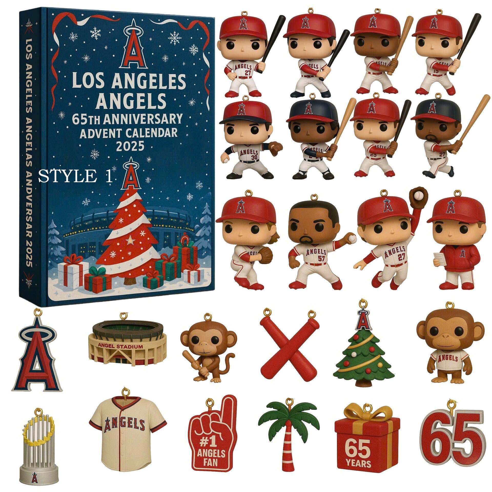 Los-Angeles-Angels-Advent-Calendar-Acrylic-Hanging-Decor-Box-2025-65Th-Anniversary Los Angeles Angels Advent Calendar Acrylic Hanging Decor Box 2025 65Th Anniversary