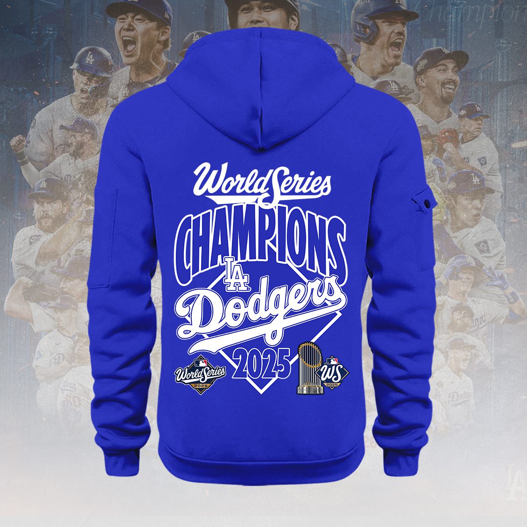 Los-Angeles-Dodgers-2025-World-Series-Champions-2D-Quarter-Zip-Hoodie-CHAMP1073-2