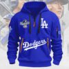 Los Angeles Dodgers 2025 World Series Champions 2D Quarter Zip Hoodie CHAMP1074
