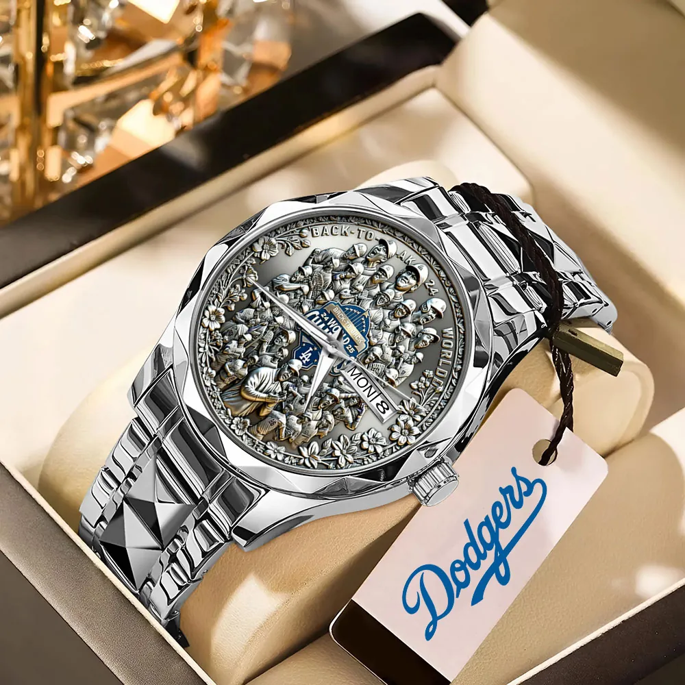 Los Angeles Dodgers 2025 World Series Champions Alloy Luxury Quartz Watch GIFT1050