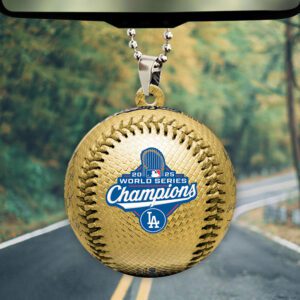 Los Angeles Dodgers 2025 World Series Champions Custom shape 2-sided Acrylic Car Ornament CHAMP1044
