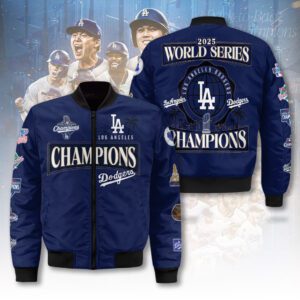 Los Angeles Dodgers World Series 2025 3D Bomber Jacket CHAMP1013