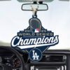 Los Angeles Dodgers World Series 2025 Custom shape 2-sided Acrylic Car Ornament CHAMP1052