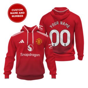 Manchester United Home Unisex Performance Hoodie 24/25 Season SCC1416