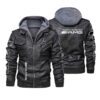 Mercedes Benz Black Brown Leather Jacket LIZ089