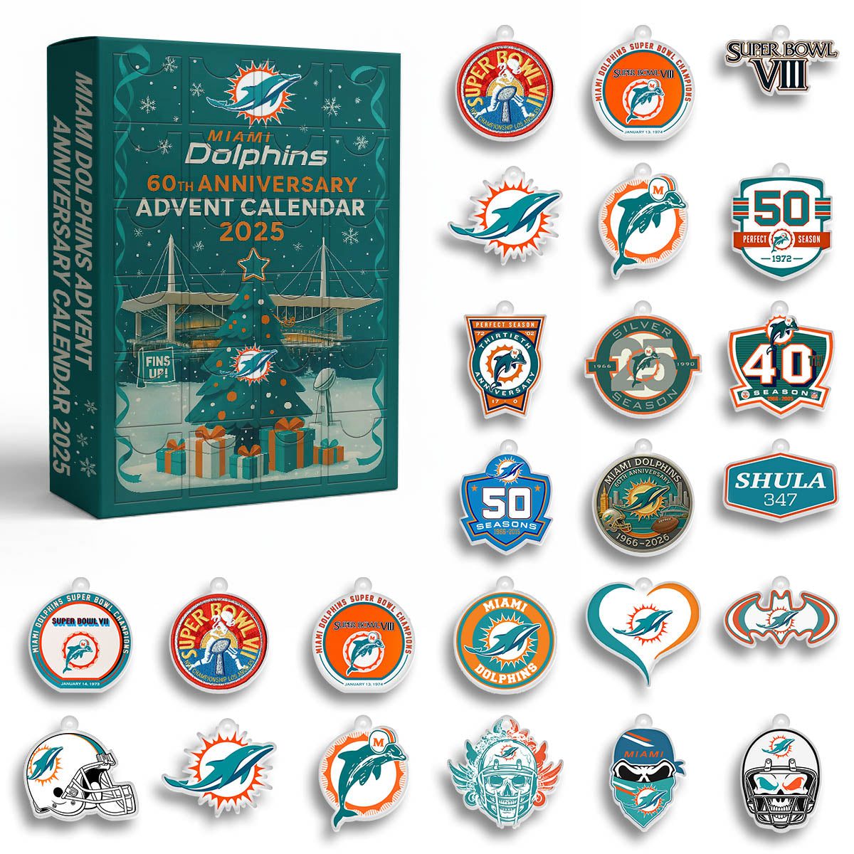 Miami-Dolphins-Advent-Calendar-Acrylic-Hanging-Decor-Box-2025-Christmas-Gift-1