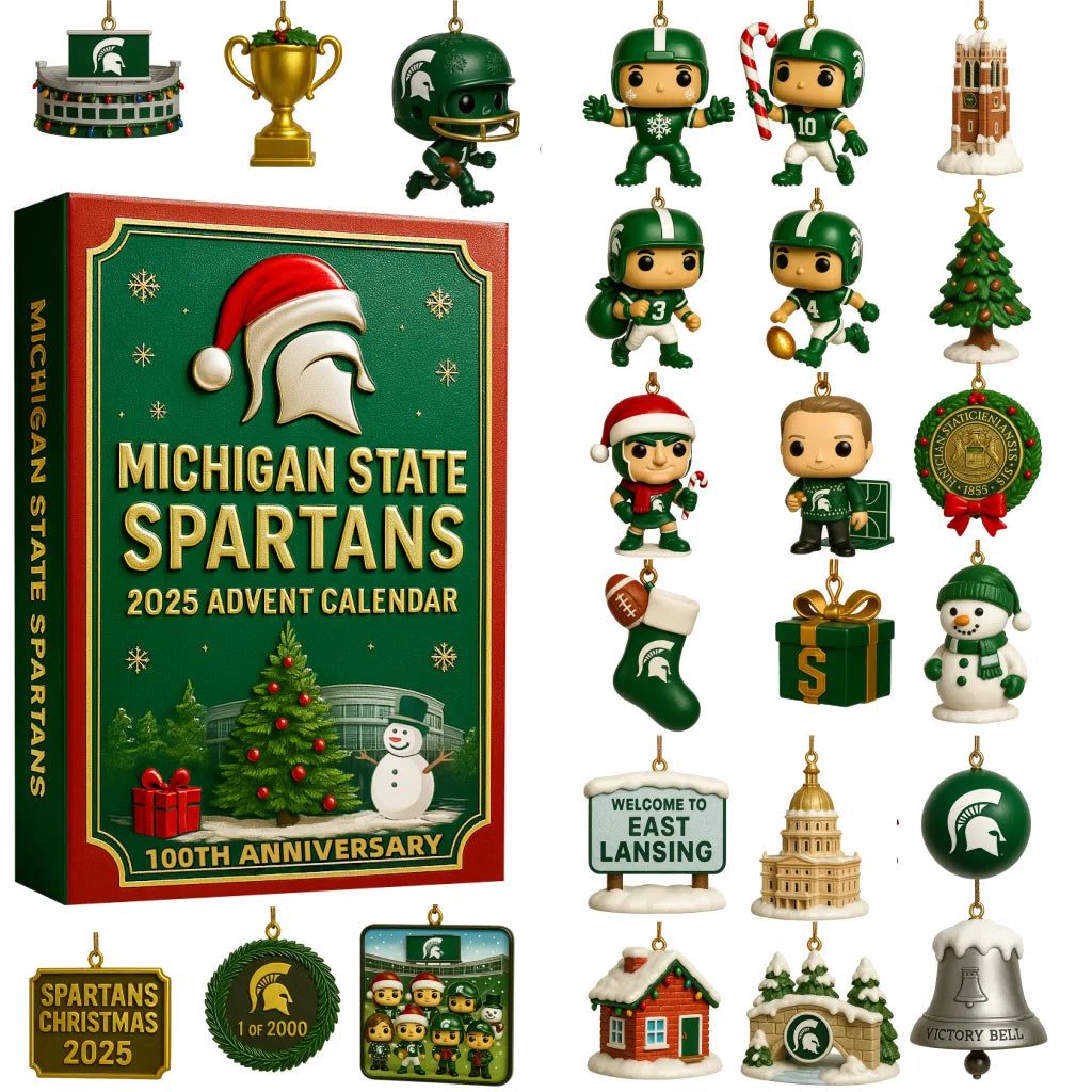 Michigan-State-Spartans-Advent-Calendar-Acrylic-Hanging-Decor-Box-2025 Michigan State Spartans Advent Calendar Acrylic Hanging Decor Box 2025