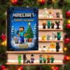 Minecraft Advent Calendar Acrylic Hanging Decor Box 2025 24 Days Game Figures Creeper & Steve Ornaments