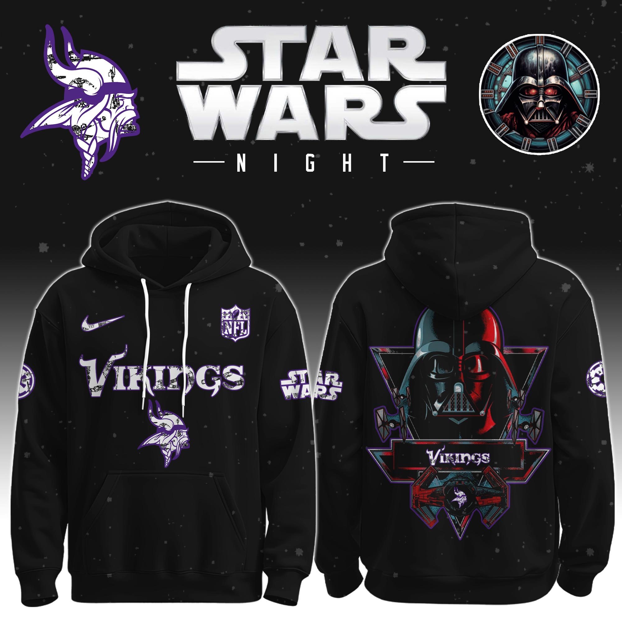 Minnesota-Vikings-Star-Wars-Darth-Vader-Limited-Editions-Performance-Unisex-Hoodie-Jogger-Set Minnesota Vikings Star Wars Darth Vader Limited Editions Performance Unisex Hoodie Jogger Set