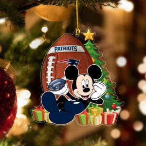 New England Patriots Merry Christmas Ornament 2025