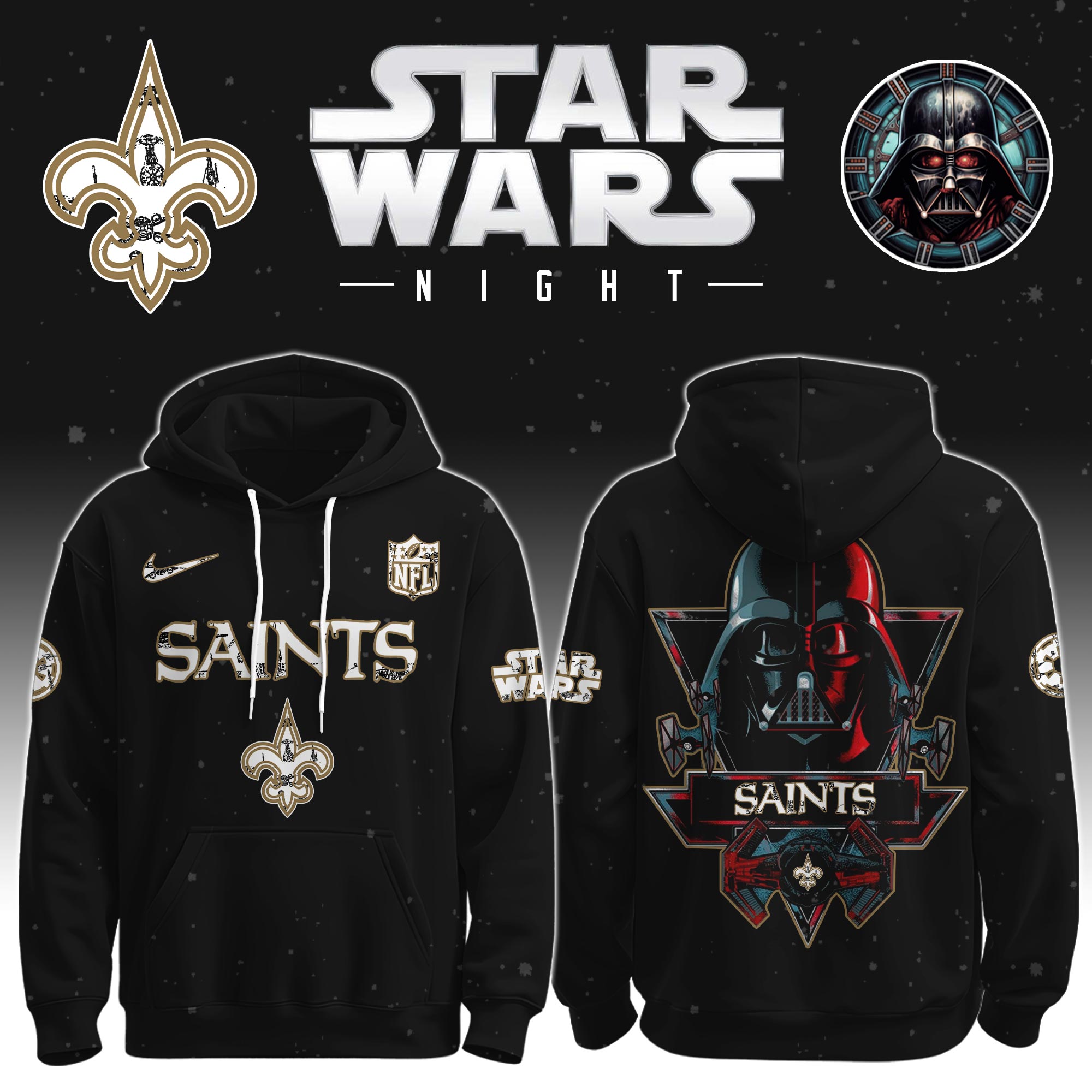 New-Orleans-Saints-Star-Wars-Darth-Vader-Limited-Editions-Performance-Unisex-Hoodie-Jogger-Set New Orleans Saints Star Wars Darth Vader Limited Editions Performance Unisex Hoodie Jogger Set