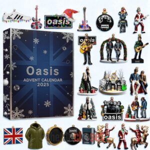 Oasis Live '25 Tour Advent Calendar Acrylic Hanging Decor Box 2025
