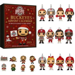 Ohio State Buckeyes Advent Calendar Acrylic Hanging Decor Box 2025