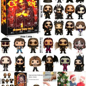 Ozzy Osbourne Advent Calendar Acrylic Hanging Decor Box Music Fan Box Christmas Countdown