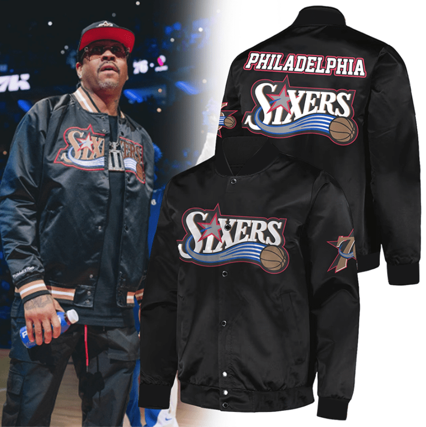 Philadelphia 76ers Bomber Jacket Philadelphia 76ers Bomber Jacket