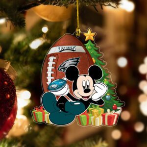 Philadelphia Eagles Merry Christmas Ornament 2025