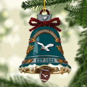 Philadelphia Eagles Merry Christmas Ornament 2025