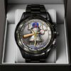 Philadelphia Phillies 142nd Anniversary Black Stainless Steel Watch GIFT1005