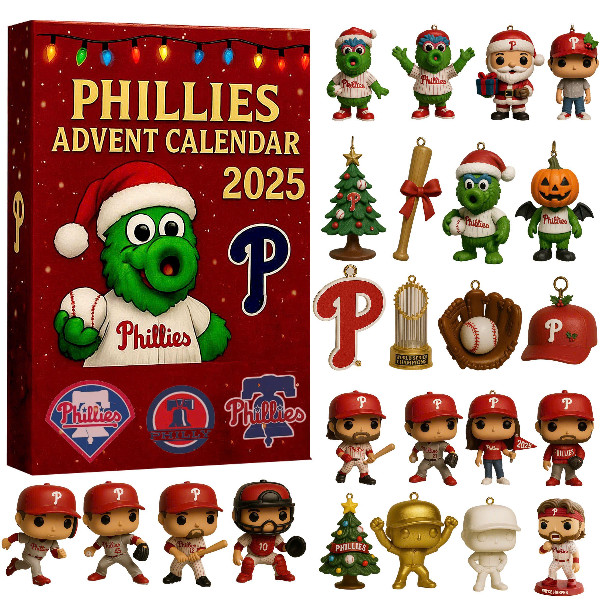Philadelphia-Phillies-Advent-Calendar-Acrylic-Hanging-Decor-Box-2025-142Th-Anniversary Philadelphia Phillies Advent Calendar Acrylic Hanging Decor Box 2025 142Th Anniversary