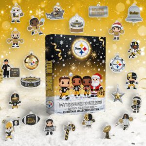Pittsburgh Steelers 2025 Advent Calendar Acrylic Hanging Decor Box - Limited Edition