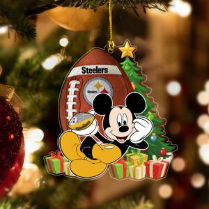 Pittsburgh Steelers Merry Christmas Ornament 2025