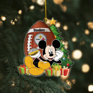 Pittsburgh Steelers Merry Christmas Ornament 2025