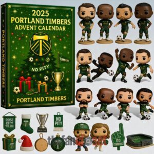 Portland Timbers 2025 Advent Calendar Acrylic Hanging Decor Box