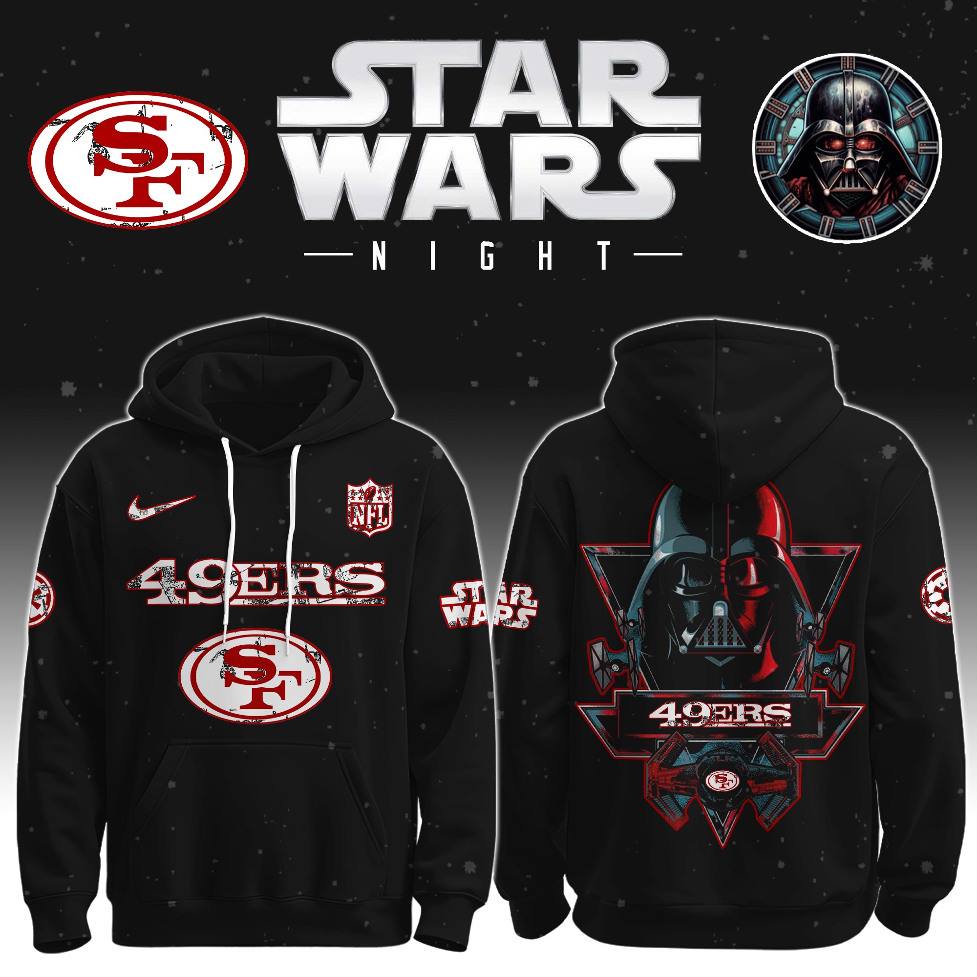 San-Francisco-49ers-Star-Wars-Darth-Vader-Limited-Editions-Performance-Unisex-Hoodie-Jogger-Set San Francisco 49ers Star Wars Darth Vader Limited Editions Performance Unisex Hoodie Jogger Set