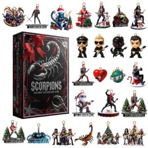 Scorpions Advent Calendar Acrylic Hanging Decor Box 2025