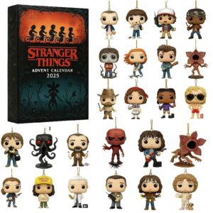 Stranger Things Advent Calendar Acrylic Hanging Decor Box 2025 24 Mini Figure Collectibles