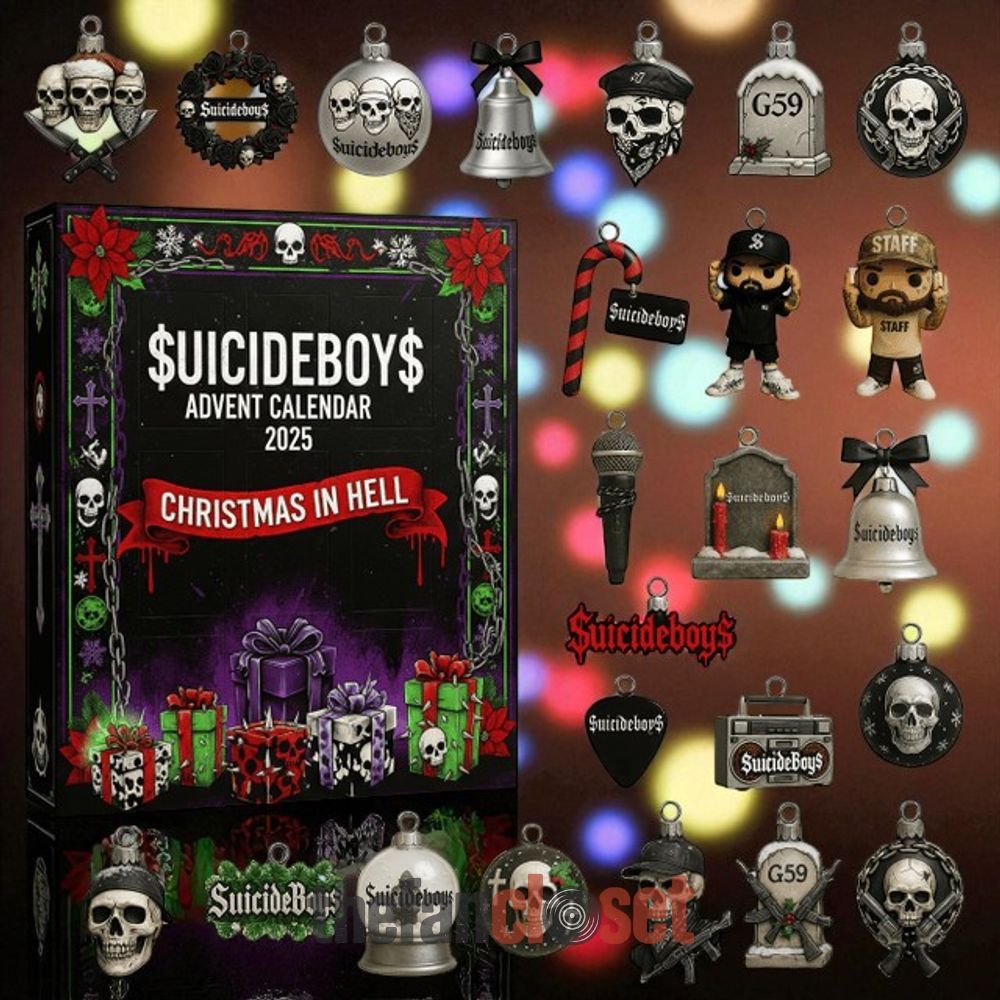 Suicideboys Christmas In Hell Advent Calendar 2025 Suicideboys Christmas In Hell Advent Calendar Acrylic Hanging Decor Box 2025