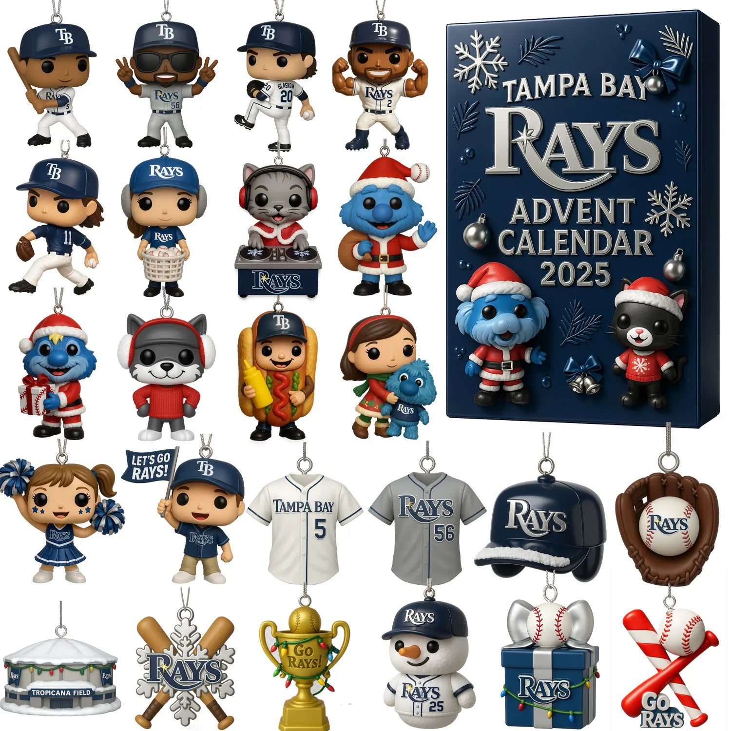 Tampa-Bay-Rays-27Th-Anniversary-Advent-Calendar-Acrylic-Hanging-Decor-Box-2025 Tampa Bay Rays 27Th Anniversary Advent Calendar Acrylic Hanging Decor Box 2025