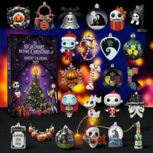 The Nightmare Before Christmas Advent Calendar Acrylic Hanging Decor Box 2025