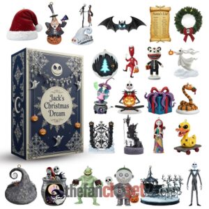 The Nightmare Before Christmas Jack's Christmas Dream Advent Calendar Acrylic Hanging Decor Box