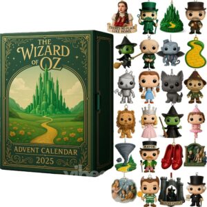 The Wizard of Oz 2025 Advent Calendar Acrylic Hanging Decor Box - Christmas Gift